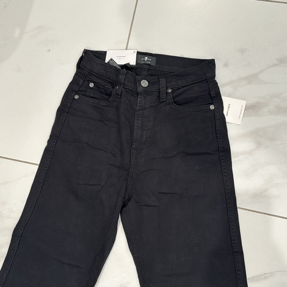 NWT 🏷️ 7 for all mankind black jeans size 24 - Picture 7 of 11